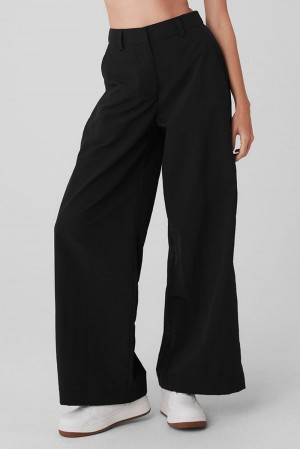Pantalon Alo Yoga High-Waist Street Smart Mujer Negras | España ZNQJ-12567