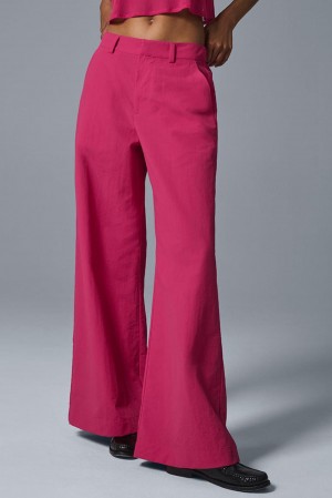 Pantalon Alo Yoga High-Waist Street Smart Mujer Rosas | España RNPZ-85293