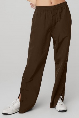 Pantalon Alo Yoga Legend Snap Mujer Espresso | España KZUS-37495