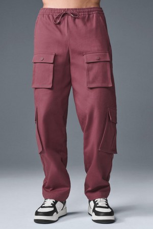 Pantalon Alo Yoga Northstar Cargo Hombre Burdeos | España IRPF-82605