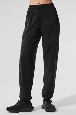 Pantalon Alo Yoga Polar Fleece Wintry Mix Mujer Negras | España GUQK-29018
