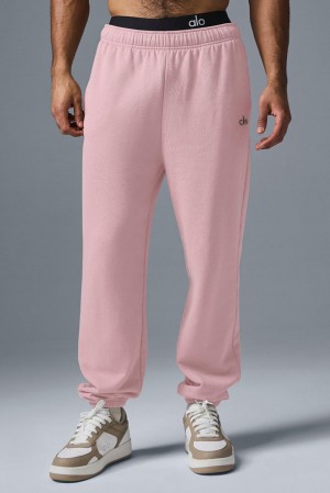 Pantalon Deportivo Alo Yoga Accolade Hombre Rosas | España UOFD-59260