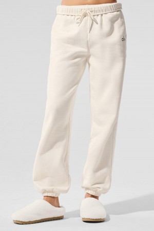 Pantalon Deportivo Alo Yoga Accolade Mujer Ivory | España SQJE-10794