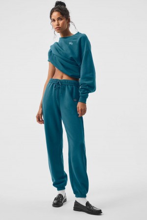 Pantalon Deportivo Alo Yoga Accolade Mujer Oceanic Teal | España RVFK-05863