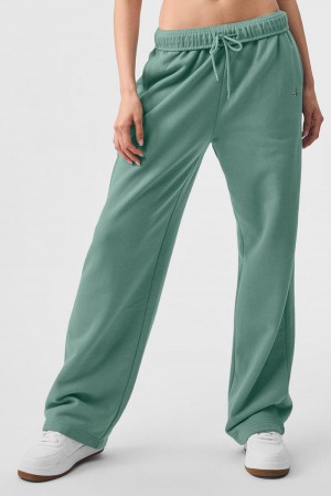 Pantalon Deportivo Alo Yoga Accolade Straight Leg Mujer Verde | España ORJI-39780