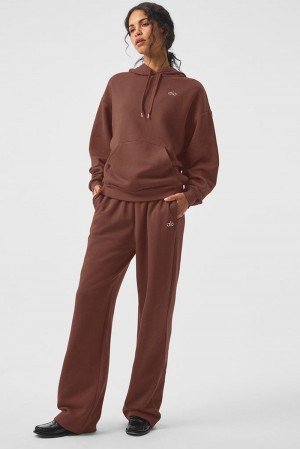 Pantalon Deportivo Alo Yoga Accolade Straight Leg Mujer Chestnut | España BMVK-35612