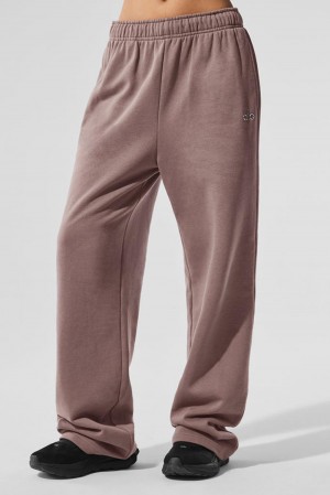 Pantalon Deportivo Alo Yoga Accolade Straight Leg Mujer Mushroom | España FICB-56417