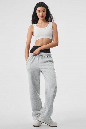 Pantalon Deportivo Alo Yoga Accolade Straight Leg Mujer Gris | España OFCE-65320