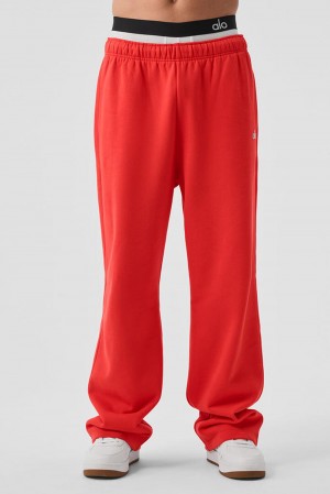 Pantalon Deportivo Alo Yoga Accolade Straight Leg Hombre Rojas | España MGNQ-92180