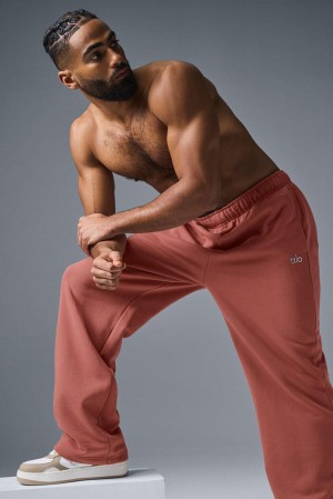 Pantalon Deportivo Alo Yoga Accolade Straight Leg Hombre Soft Terracotta | España PDIE-83416