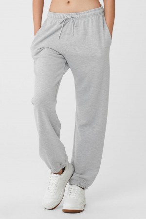 Pantalon Deportivo Alo Yoga Chill Mujer Gris | España BCVS-94157
