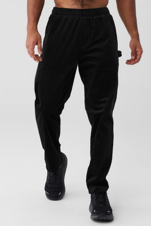 Pantalon Deportivo Alo Yoga Corduroy District Hombre Negras | España WQRS-02654