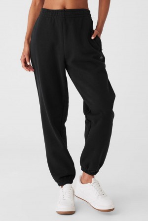 Pantalon Deportivo Alo Yoga Cuffed Renown Heavy Weight Mujer Negras | España DKBP-49678
