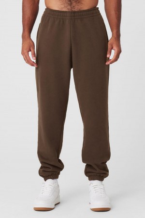 Pantalon Deportivo Alo Yoga Cuffed Renown Heavy Weight Hombre Espresso | España RNUP-28361