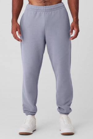 Pantalon Deportivo Alo Yoga Cuffed Renown Heavy Weight Hombre Fog | España SKJL-70184