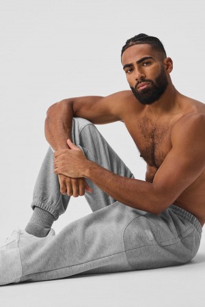 Pantalon Deportivo Alo Yoga Make Waves Hombre Gris | España BESU-58476