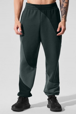 Pantalon Deportivo Alo Yoga Make Waves Hombre Verde | España NJGV-78294
