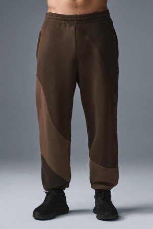 Pantalon Deportivo Alo Yoga Make Waves Hombre Espresso Tonal | España FVNY-96138
