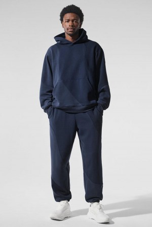 Pantalon Deportivo Alo Yoga Make Waves Hombre Azul Marino | España MCPB-28510