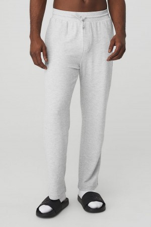 Pantalon Deportivo Alo Yoga Micro Waffle Fast Break Hombre Gris | España AGYN-81496