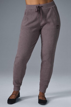 Pantalon Deportivo Alo Yoga Muse Mujer Raisinette Heather | España EPHZ-01864