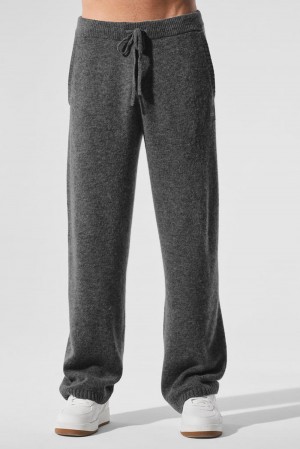Pantalon Deportivo Alo Yoga New Class Cashmere Hombre Plateadas Gris | España TMWN-50793