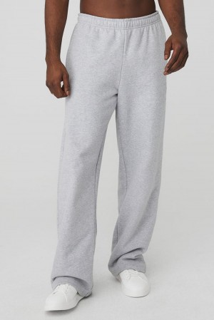 Pantalon Deportivo Alo Yoga Renown Heavy Weight Hombre Gris | España NPCY-71825