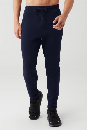 Pantalon Deportivo Alo Yoga The Triumph Hombre Azul Marino | España GXIV-82306