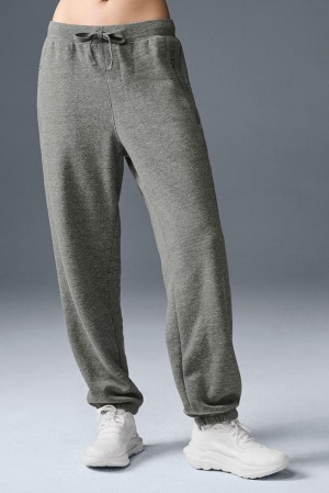 Pantalon Deportivo Alo Yoga Triumph Restore Mujer Gris | España BIFO-80643