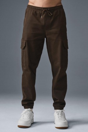 Pantalon Jogger Alo Yoga Edition Sueded Hombre Espresso | España UXWT-70938