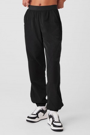 Pantalon Jogger Alo Yoga Mixed Media Reinvention Mujer Negras | España ERPU-63742