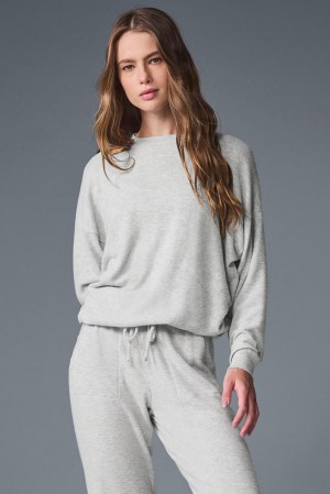 Pullover Alo Yoga Soho Mujer Gris | España QJRH-20698