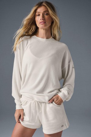 Pullover Alo Yoga Soho Mujer Ivory | España BKWQ-85970