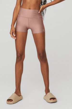 Short Alo Yoga 3" High-Waist Airlift Mujer Smoky Quartz | España NBAK-37986