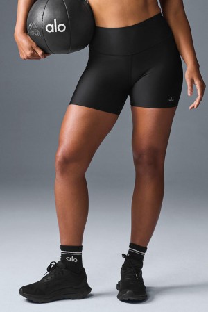 Short Alo Yoga 5" Airlift Energy Mujer Negras | España DOSU-29740