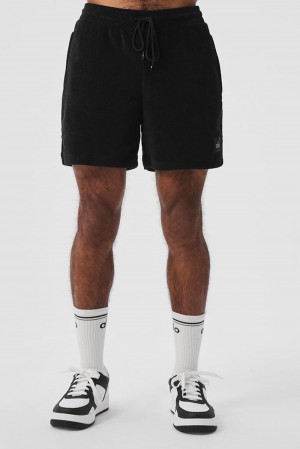 Short Alo Yoga 7" Coastal Terry Hombre Negras | España DXKY-53678