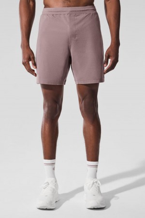 Short Alo Yoga 7" Conquer React Performance Hombre Mushroom | España QEJU-21693