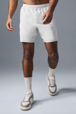 Short Alo Yoga 7" Conquer React Performance Hombre Blancas | España IYFX-30571
