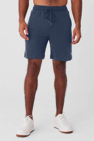 Short Alo Yoga 7" Micro Waffle Fast Break Hombre Bluestone | España VMNP-03764
