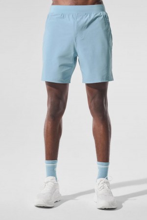 Short Alo Yoga 7" Repetition Hombre Azules | España GYNB-64287
