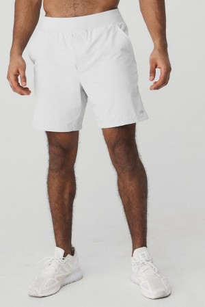 Short Alo Yoga 7" Repetition Hombre Titanium | España XNEV-40538