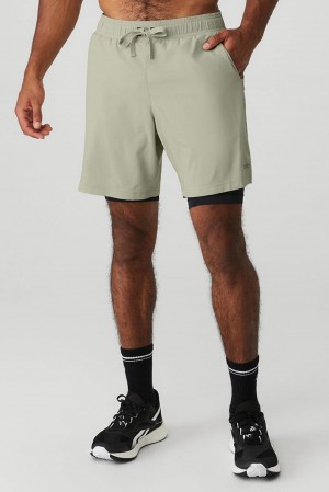 Short Alo Yoga 7'' Unity 2 In 1 Hombre Negras | España WRHP-65470