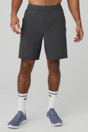 Short Alo Yoga 9" Repetition Hombre Anthracite | España JSHI-30519