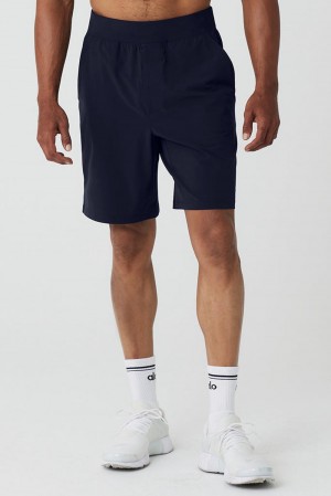 Short Alo Yoga 9" Repetition Hombre Azul Marino | España FKEW-65472