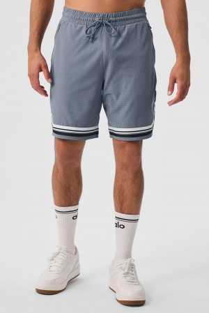Short Alo Yoga 9" Traction Arena Hombre Gris | España HZAS-08934