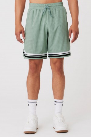Short Alo Yoga 9" Traction Arena Hombre Icy Sage | España AOZV-64180