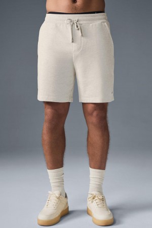 Short Alo Yoga Chill Hombre Oatmeal Heather | España HNXS-48136