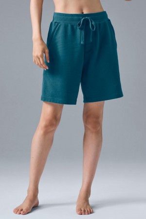 Short Alo Yoga Chill Mujer Oceanic Teal | España FIYG-19586