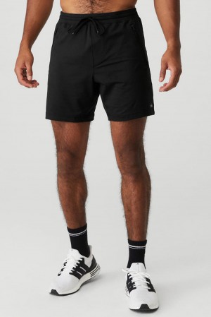 Short Alo Yoga Conquer Reform Hombre Negras | España IVXZ-52968