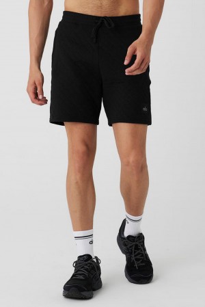 Short Alo Yoga Quilted Stadium Hombre Negras | España SQBY-06728